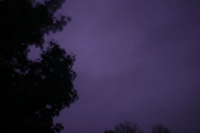 This was a fairly strong storm that hit around 10:30. These images are from about midnight-12:30. Just a note, it is pitch black outside. I got these with my camera on a tripod with my ISO and Shutter settings maxed out. 
